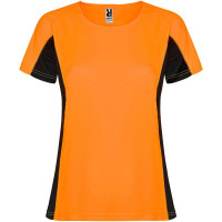 Fluor Orange, Solid black