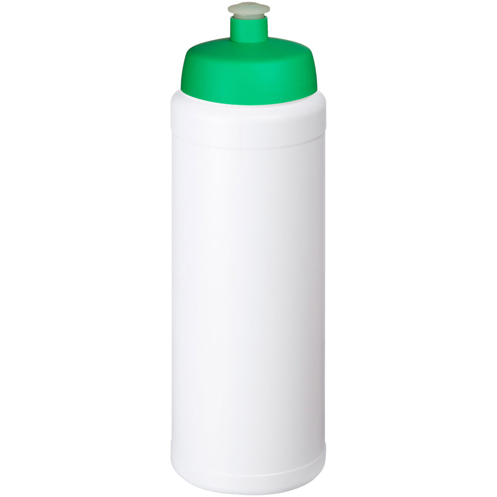 Baseline® Plus grip 750 ml sports lid sport bottle - White, Green