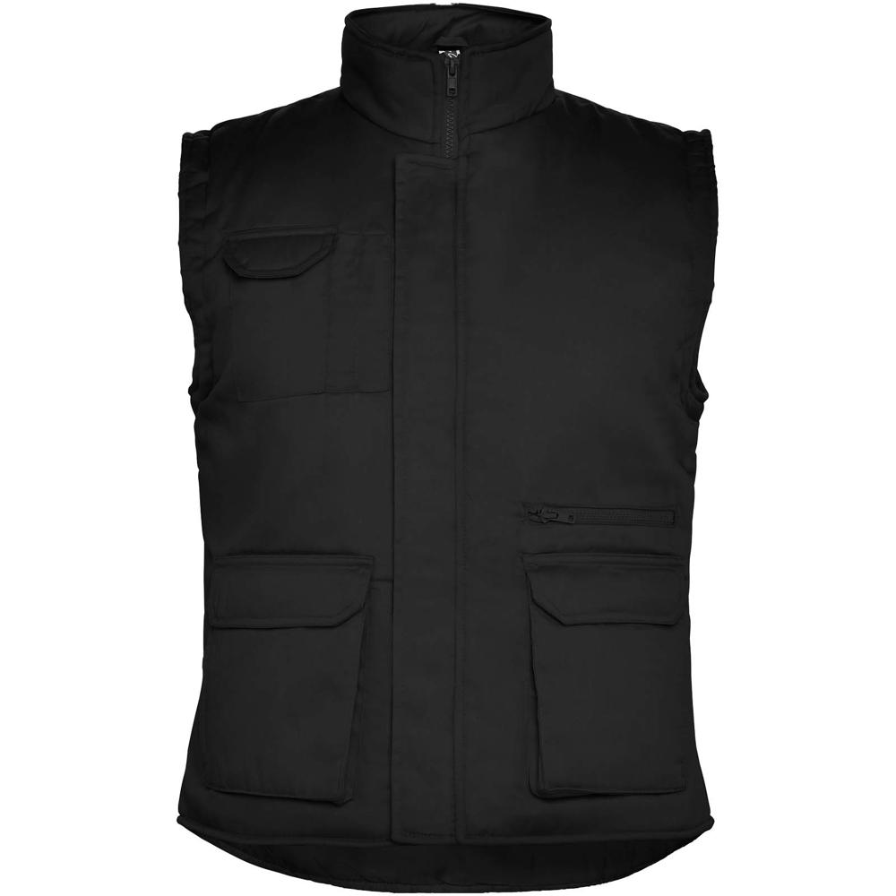 Almanzor multi-purpose workwear bodywarmer with high neck - Black