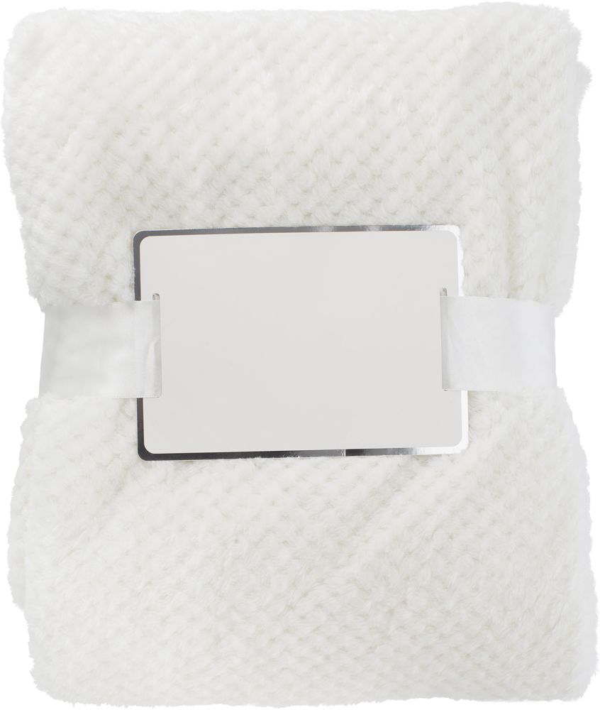 Blanket Nikolai | Flannel fleece 230 g/m² | Waffle design - Beige