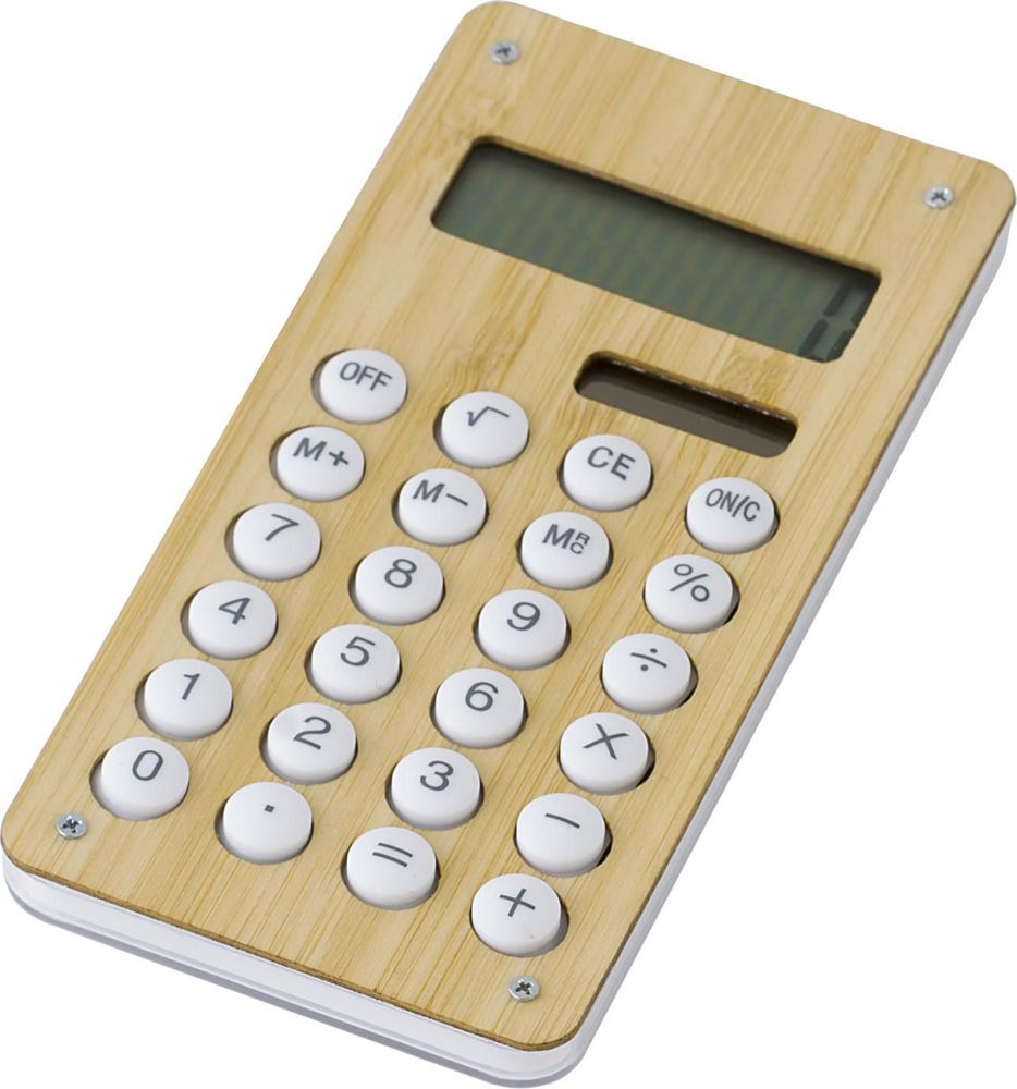 Calculator Thomas | Bamboo | Solar