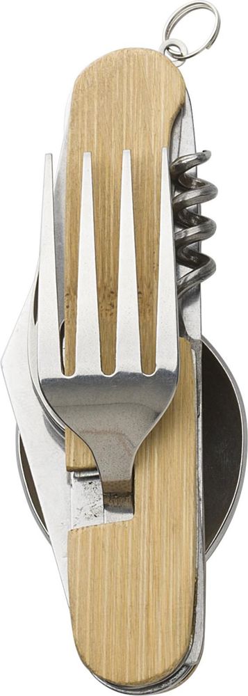 Cutlery set Ainsley | Bamboo | 6-in-1 - Brown