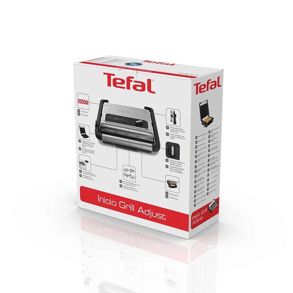 Tefal Inicio Grill Adjust- Silver