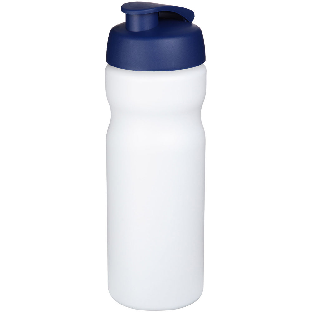 Baseline® Plus 650 ml flip lid sport bottle - White, Blue