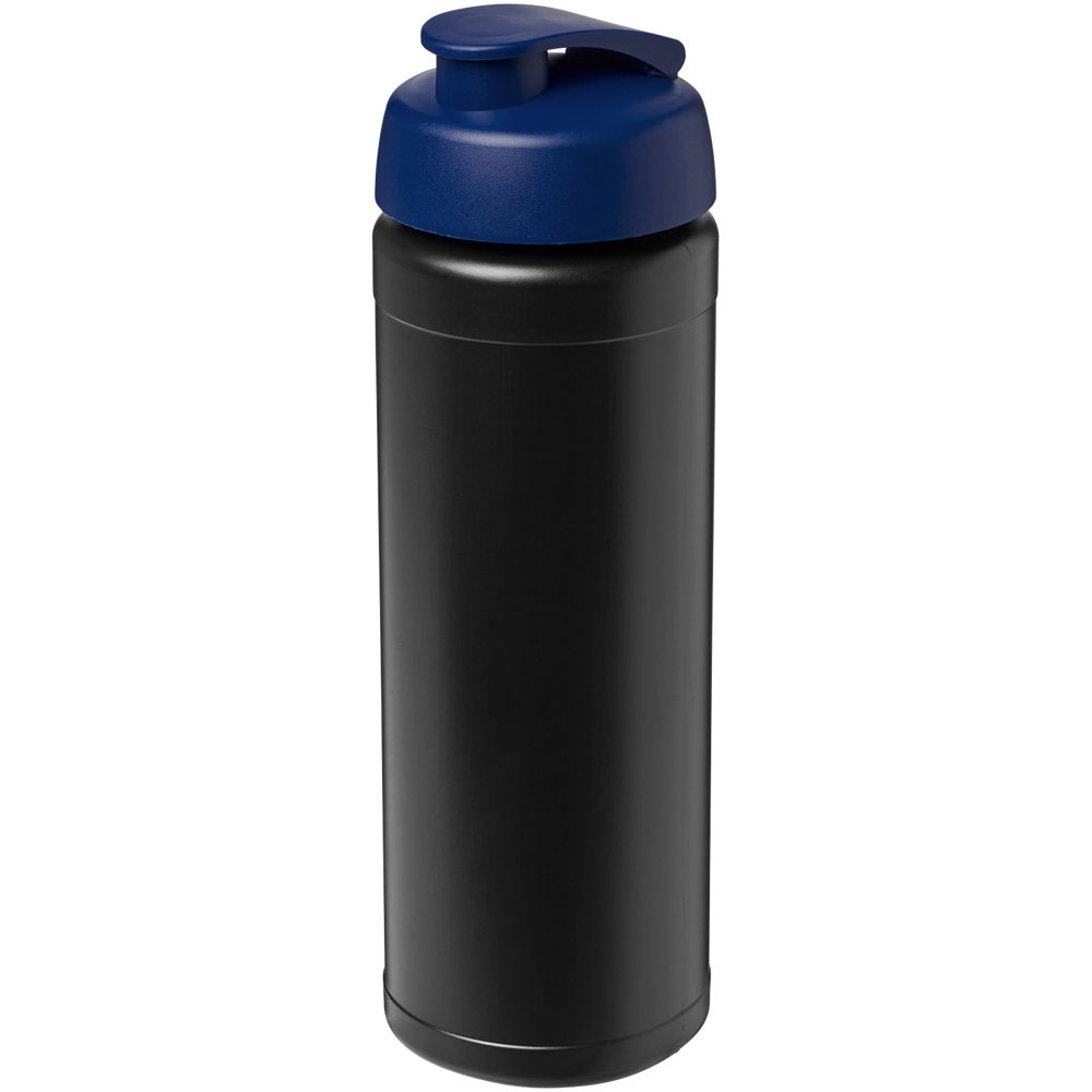 Baseline® Plus 750 ml flip lid sport bottle - Black, Blue