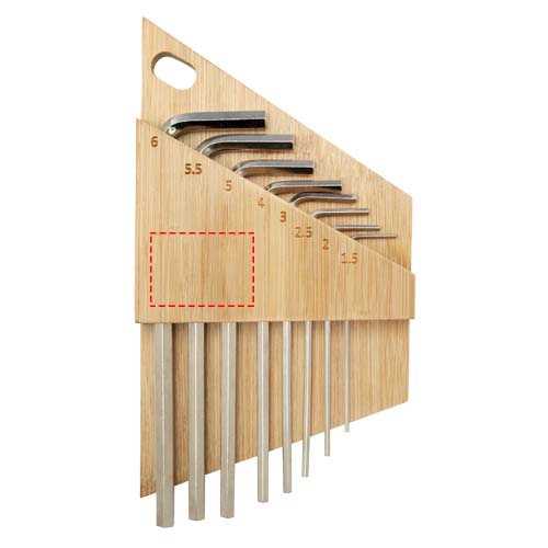 Allen bamboo hex key tool set