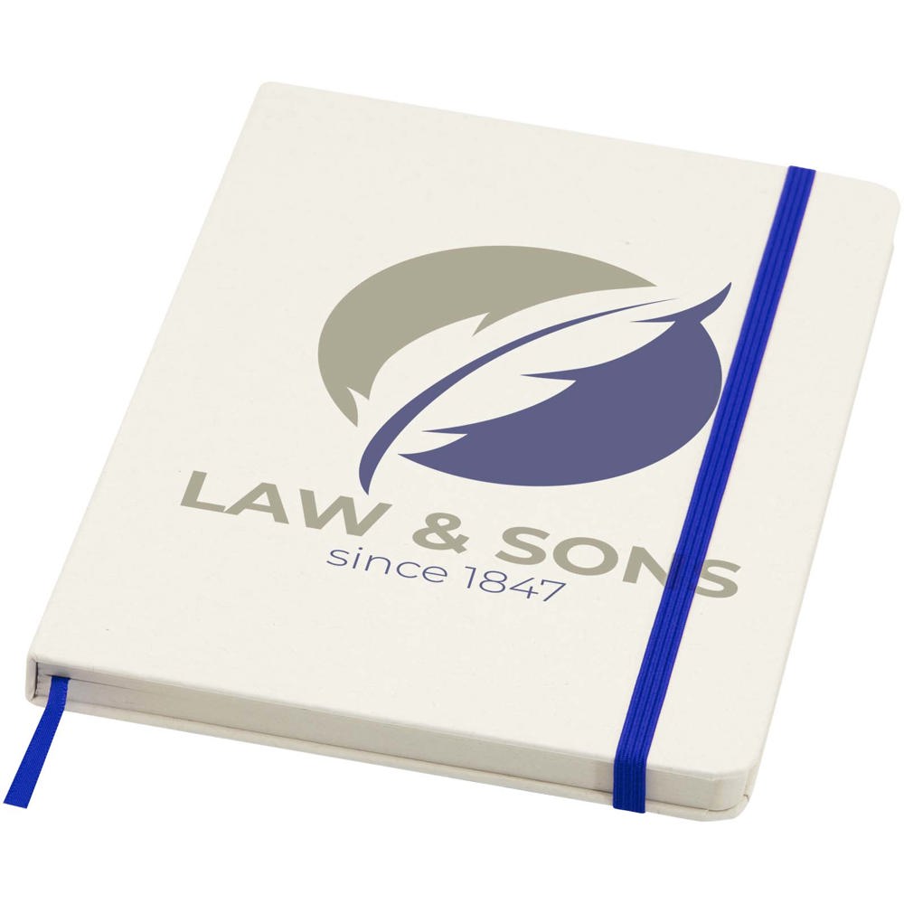 Bass A5 recycled hard cover notebook with lined pages