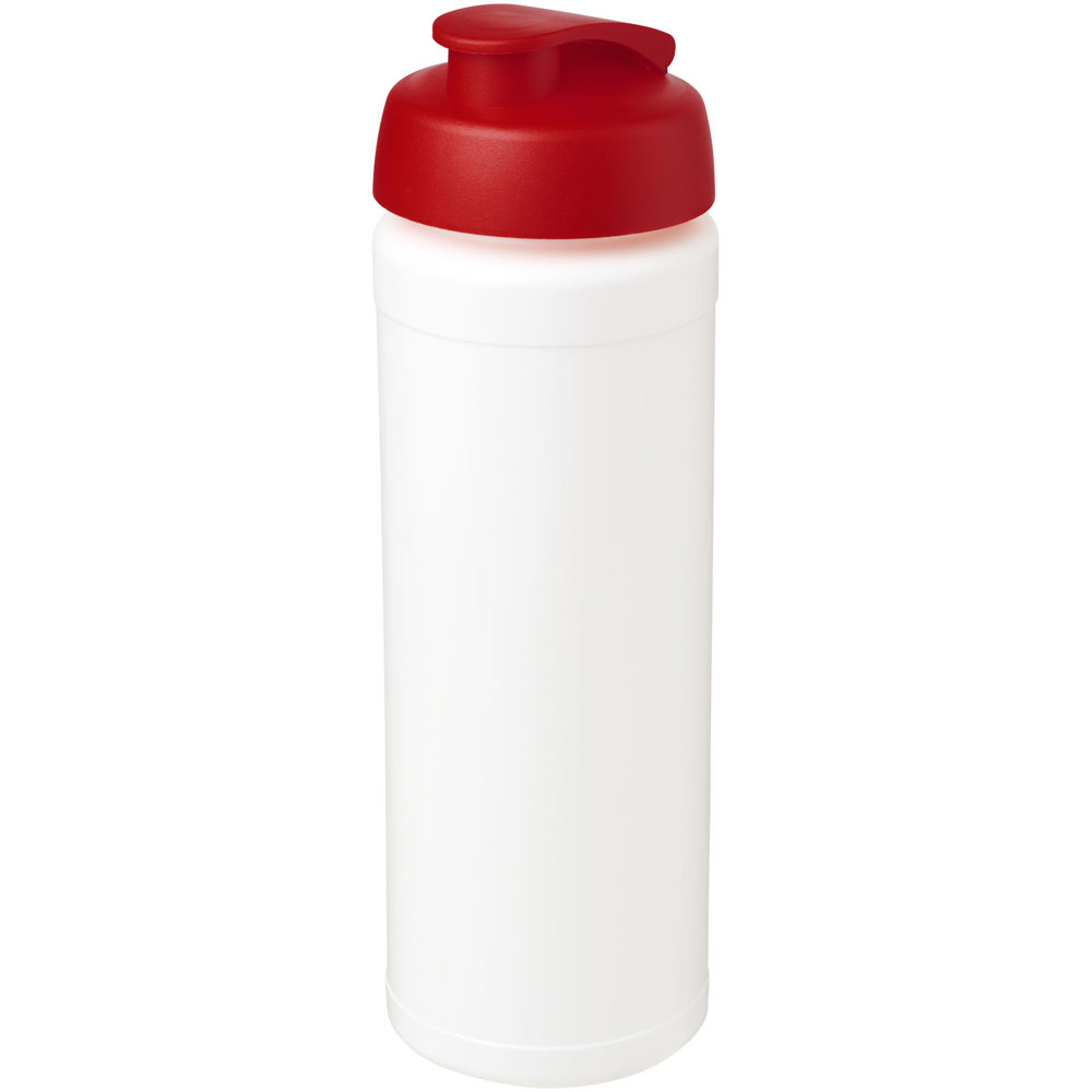 Baseline® Plus grip 750 ml flip lid sport bottle - White, Red