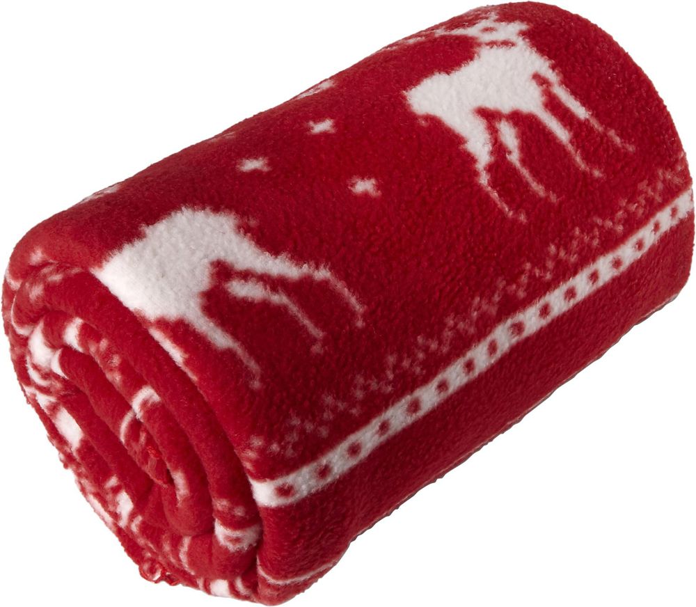 Fleece blanket Jane | Reindeer pattern