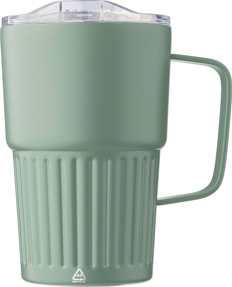 Drinking mug Calo | Recycled stainless steel | 450 ml - Green