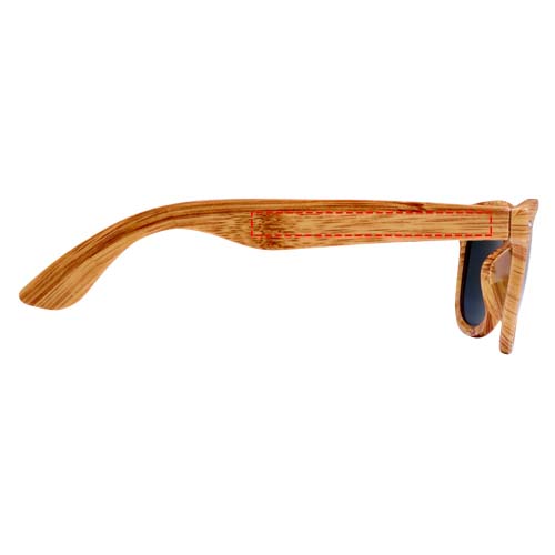 Mira wood-look sunglasses