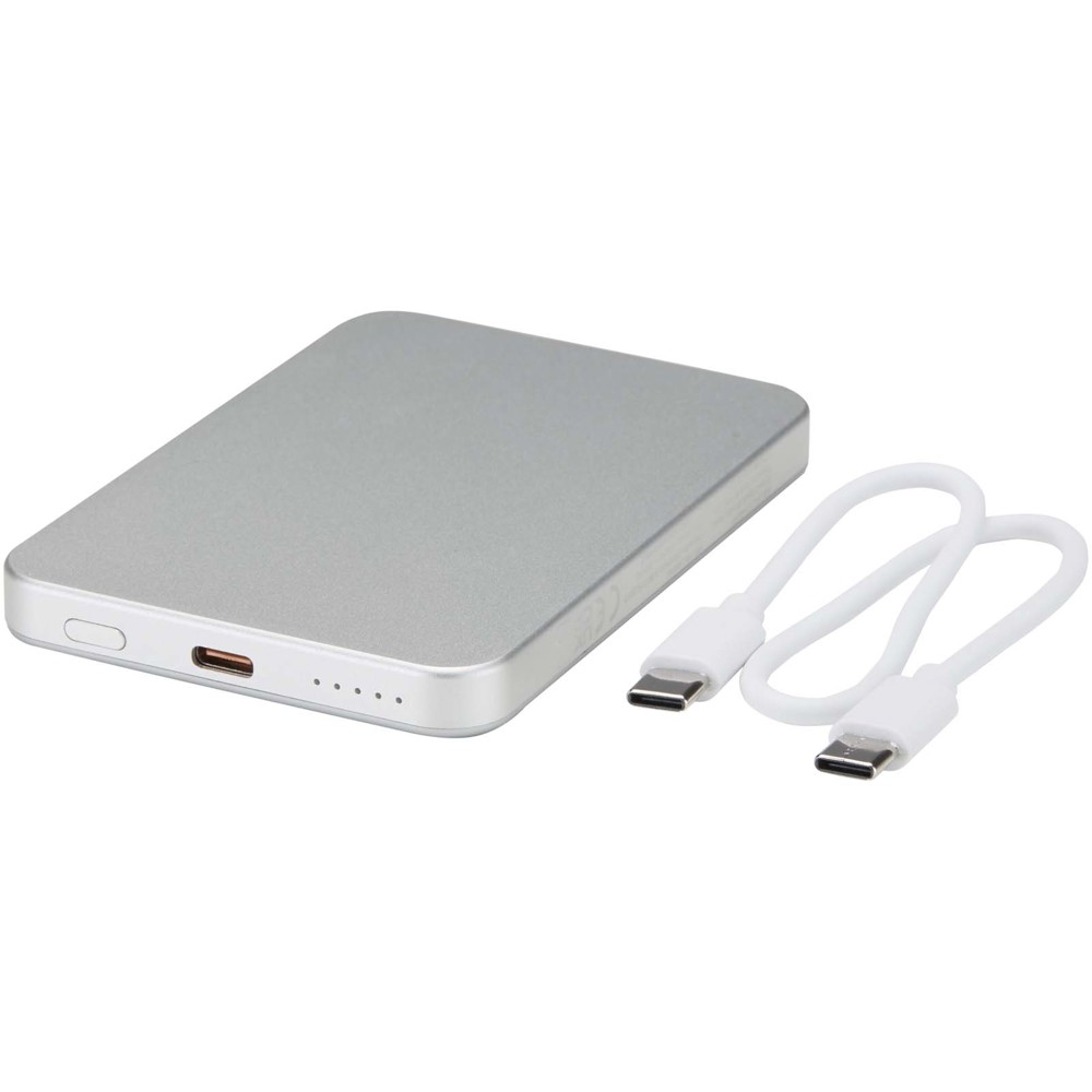 Avis 5000 mAh RCS recycled aluminium magnetic power bank 
