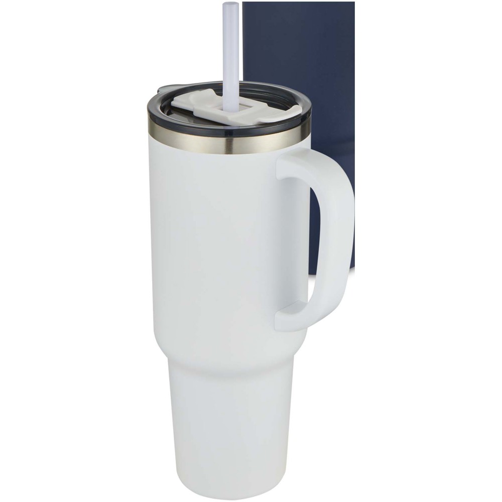 Sydney 1200 ml double wall RCS certified copper vacuum insulated tumbler with straw