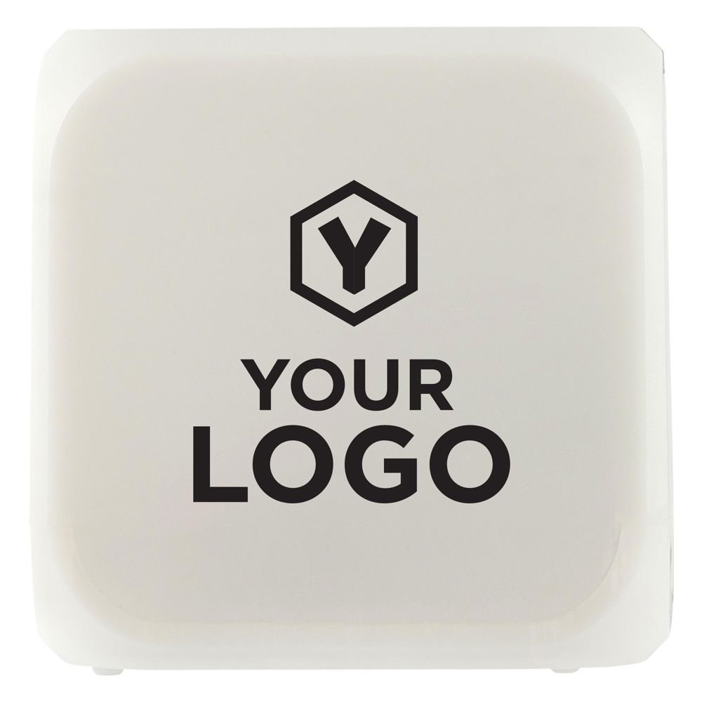 Alarm clock Leona | Plastic | Color-changing | Cube