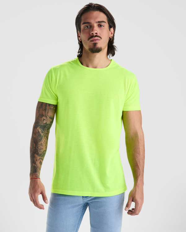 AKITA T-SHIRT S/1/2 FLUOR YELLOW