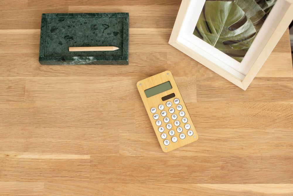 Calculator Thomas | Bamboo | Solar