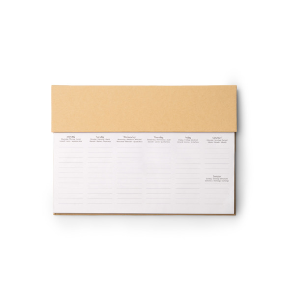 WEEKLY PLANNER DAIBER GREIGE