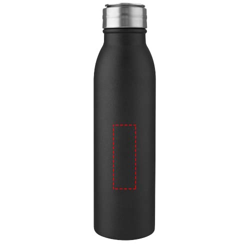 Harper 700 ml stainless steel water bottle with metal loop