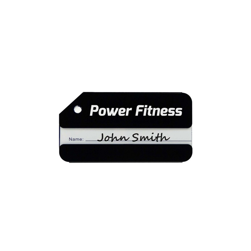 Luggage Tag Aluminium- Black