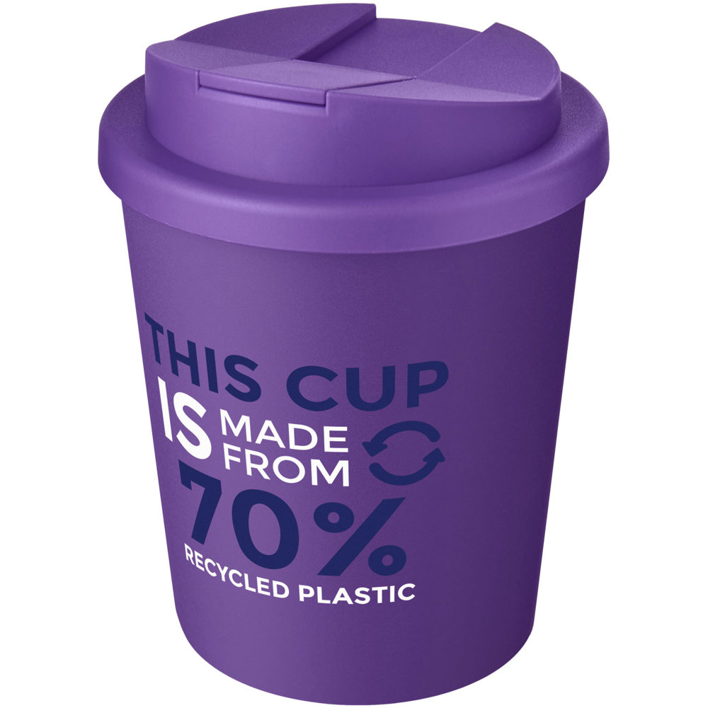 Americano® Espresso Eco 250 ml recycled tumbler with spill-proof lid 