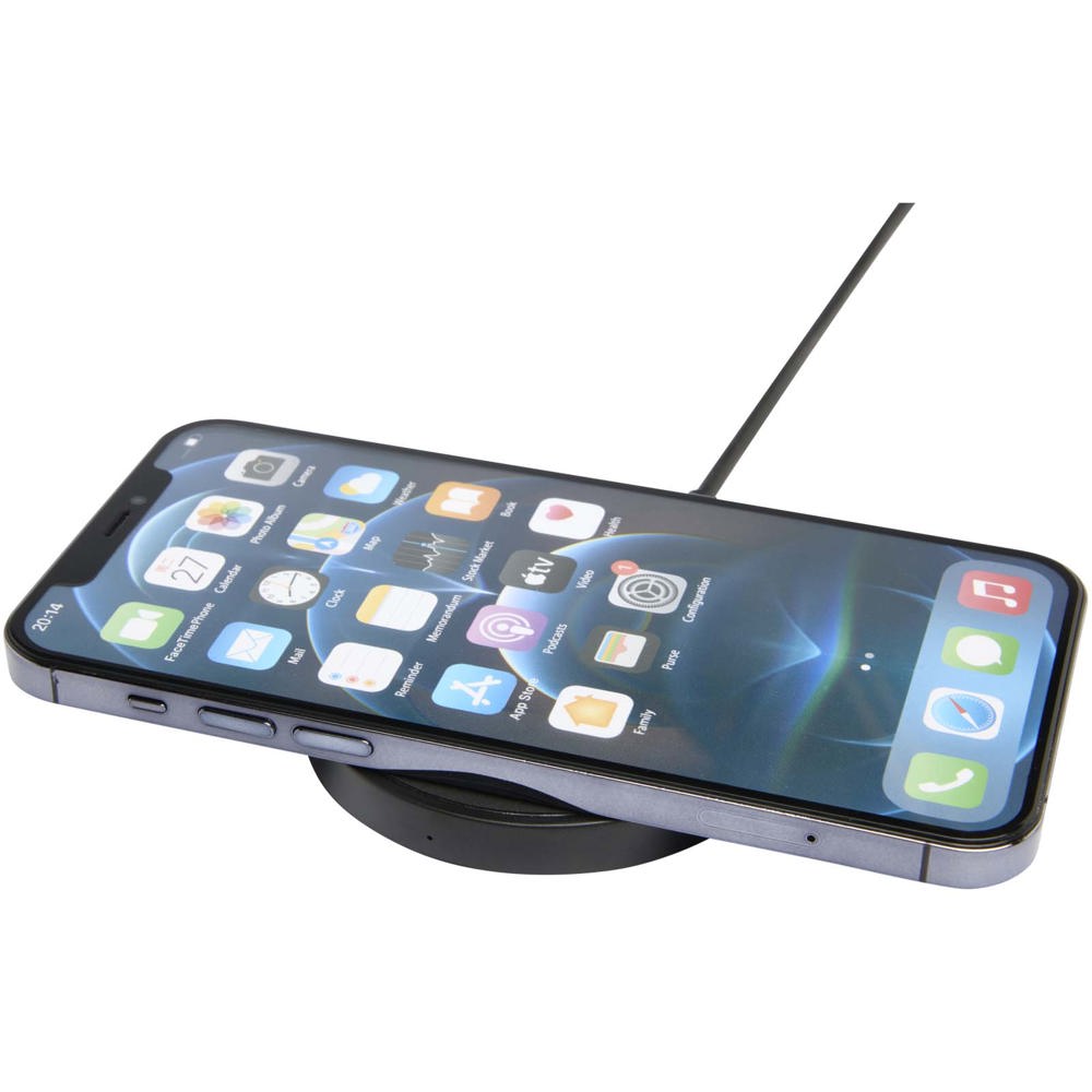 Freal 15W recycled plastic wireless charging pad - Black