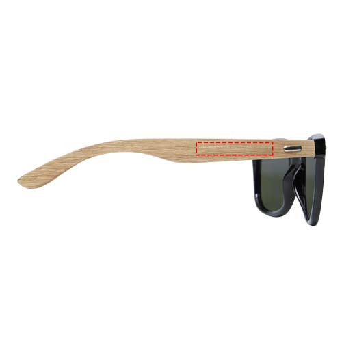 Hiru rPET/wood mirrored polarized sunglasses in gift box