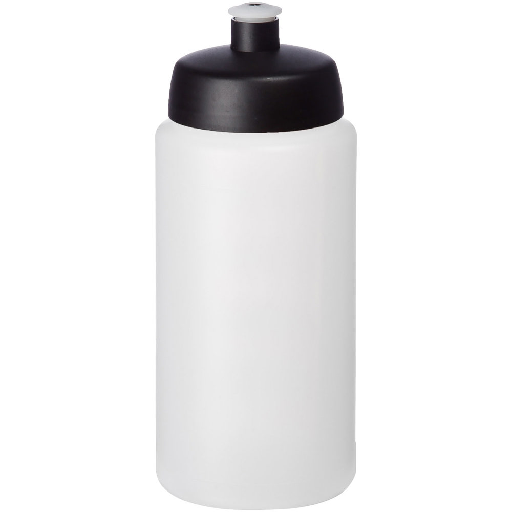 Baseline® Plus grip 500 ml sports lid sport bottle - Transparent, Black