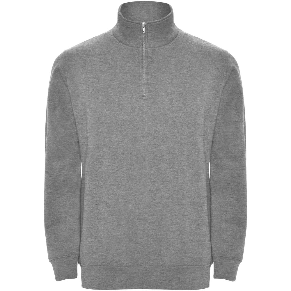 Aneto 280 g/m2 quarter zip sweater - Heather grey