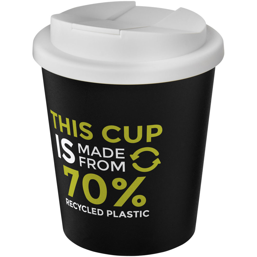 Americano® Espresso Eco 250 ml recycled tumbler with spill-proof lid 